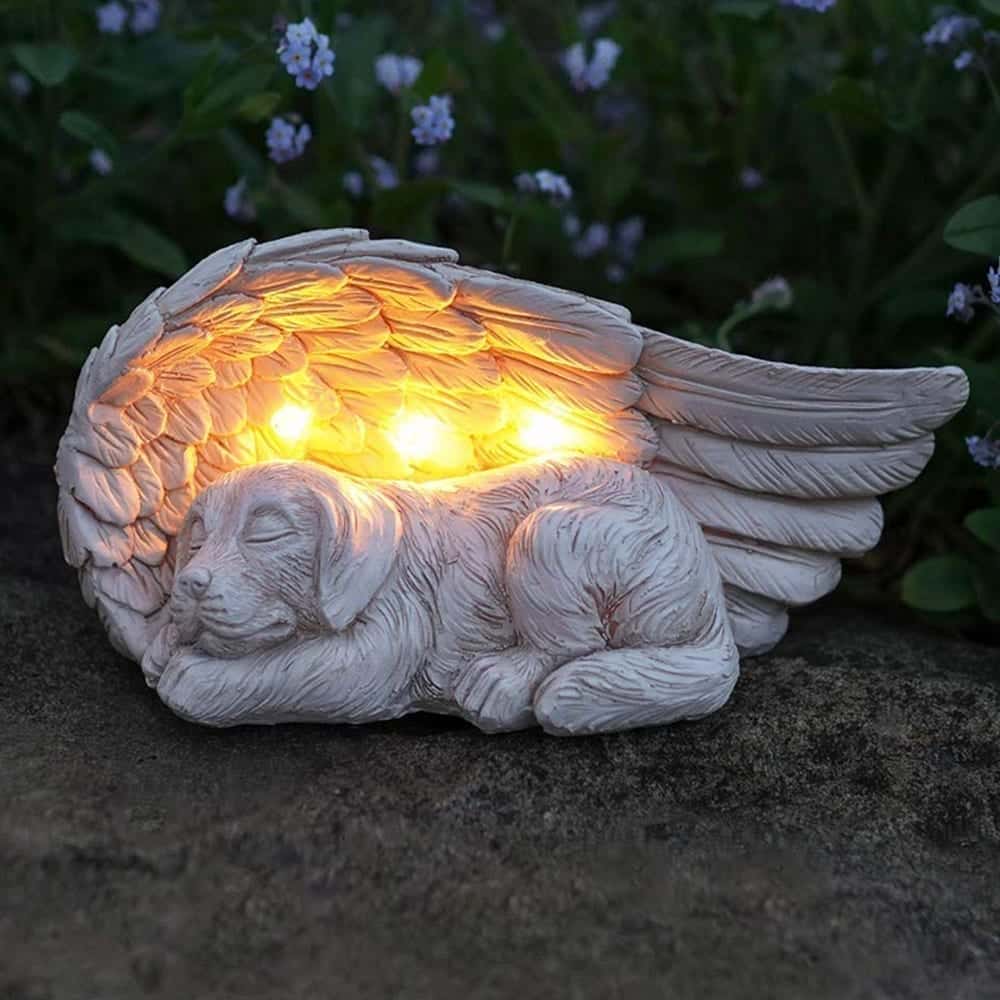 Second Chance Movement™ Forever My Guardian Angel Pup Garden Solar Light
