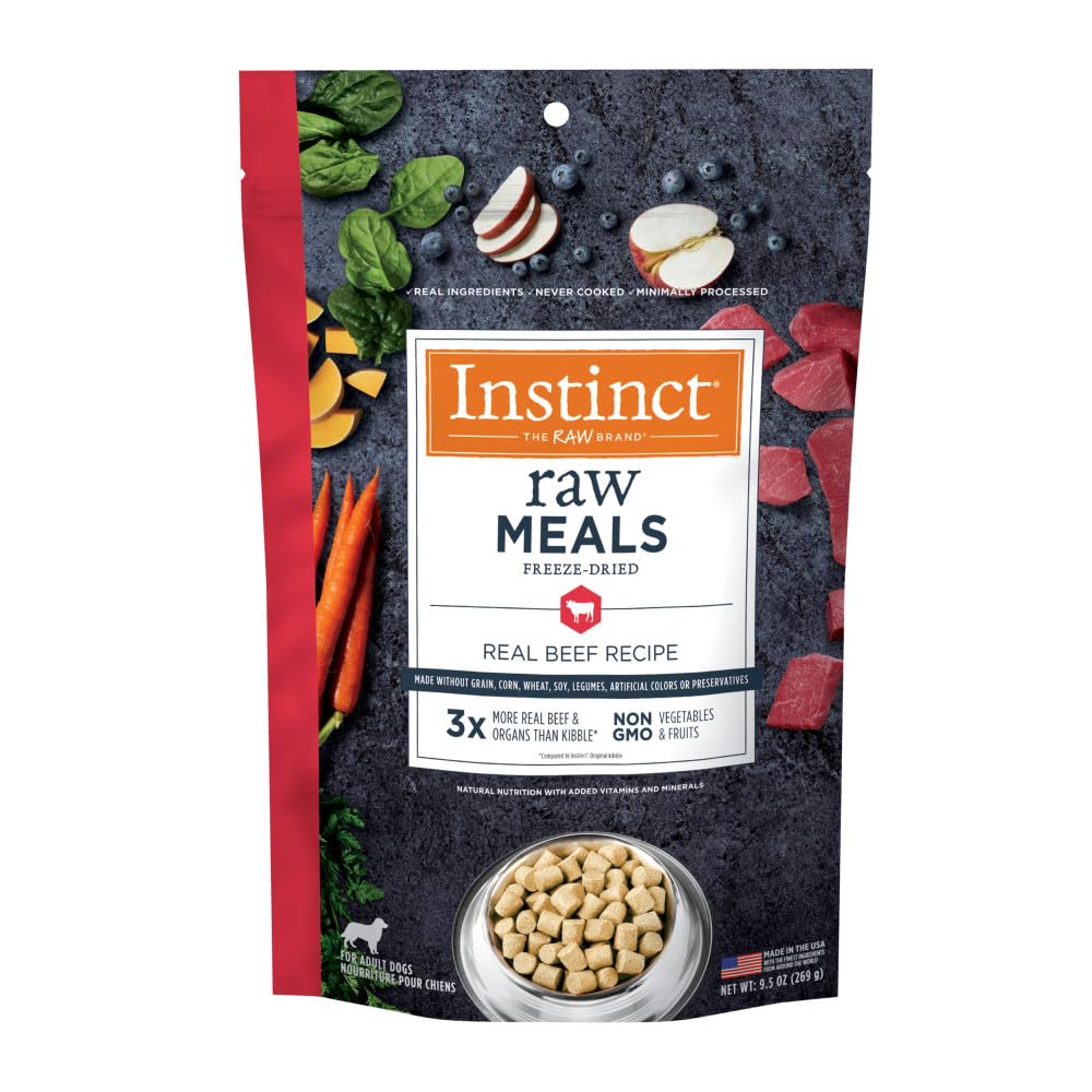 Instinct Raw Freeze-Dried Meals beef recipe dog food