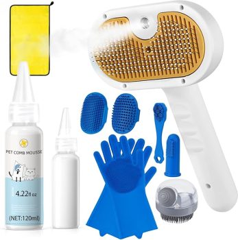 Pet Steam Brush for Dog & Cat