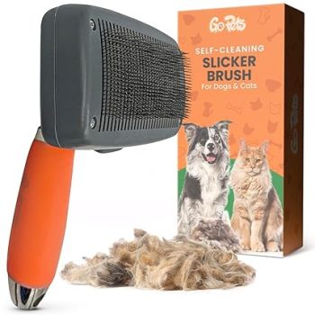 GoPets Self-Cleaning Slicker Brush
