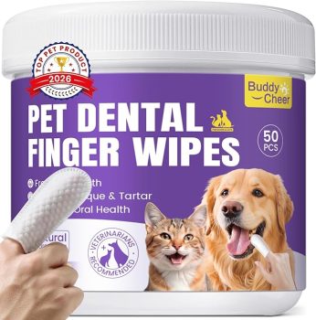 No-Rinse Dog Dental Care Wipes