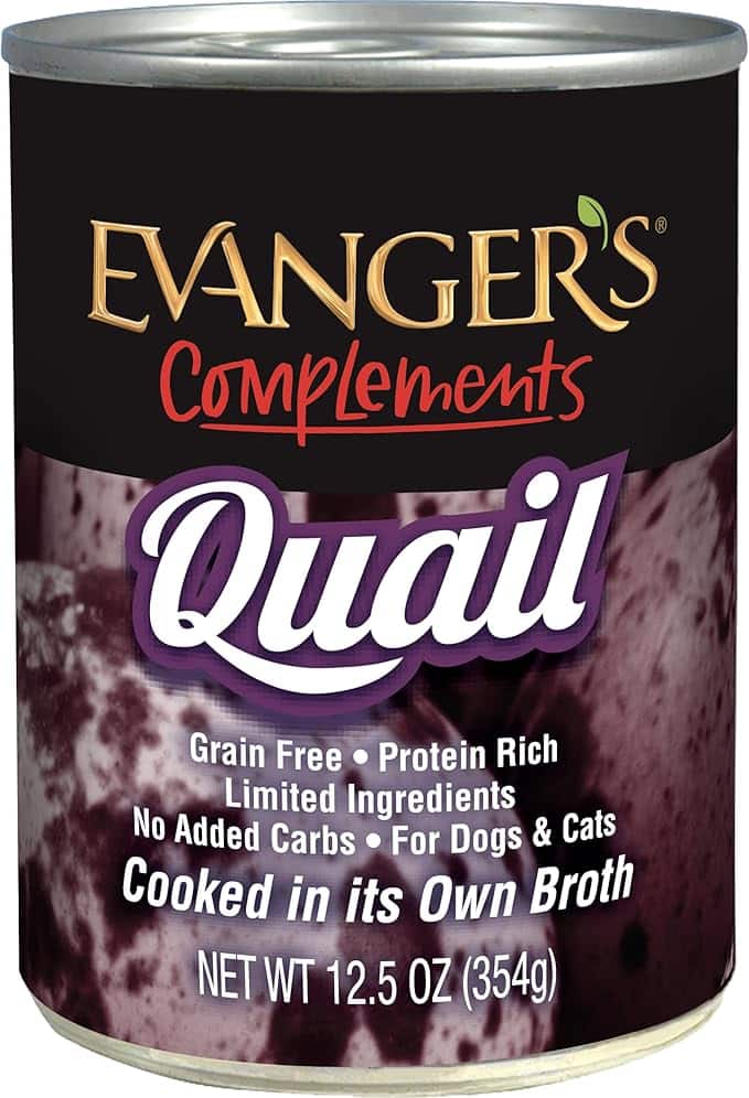 Evanger's Complements Grain Free Quail for Dogs, Cats & Ferrets