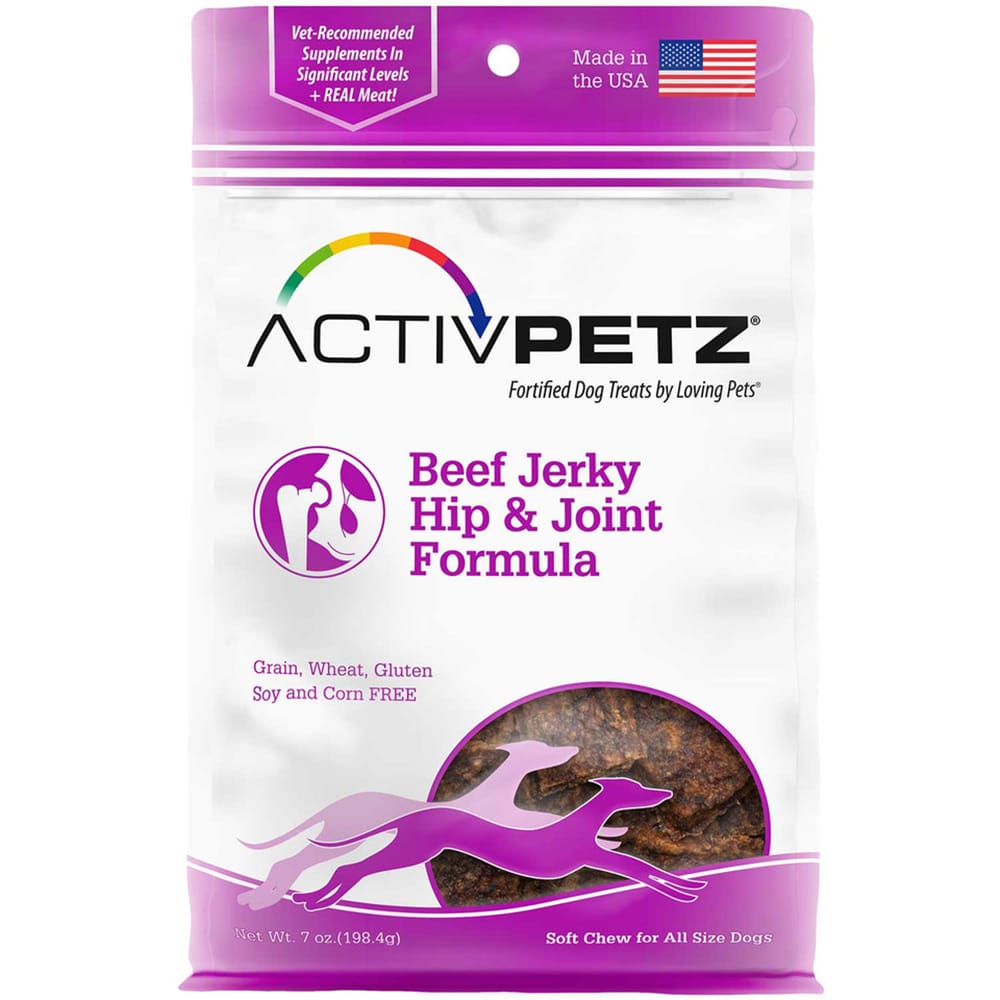 Loving Pets Activpetz Beef Jerky Hip & Joint Formula Dog Treat (7oz)