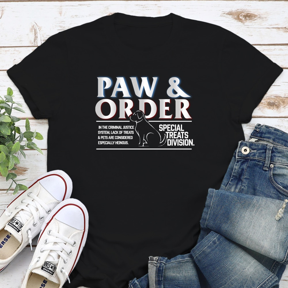 Paw & Order Standard Tee Black