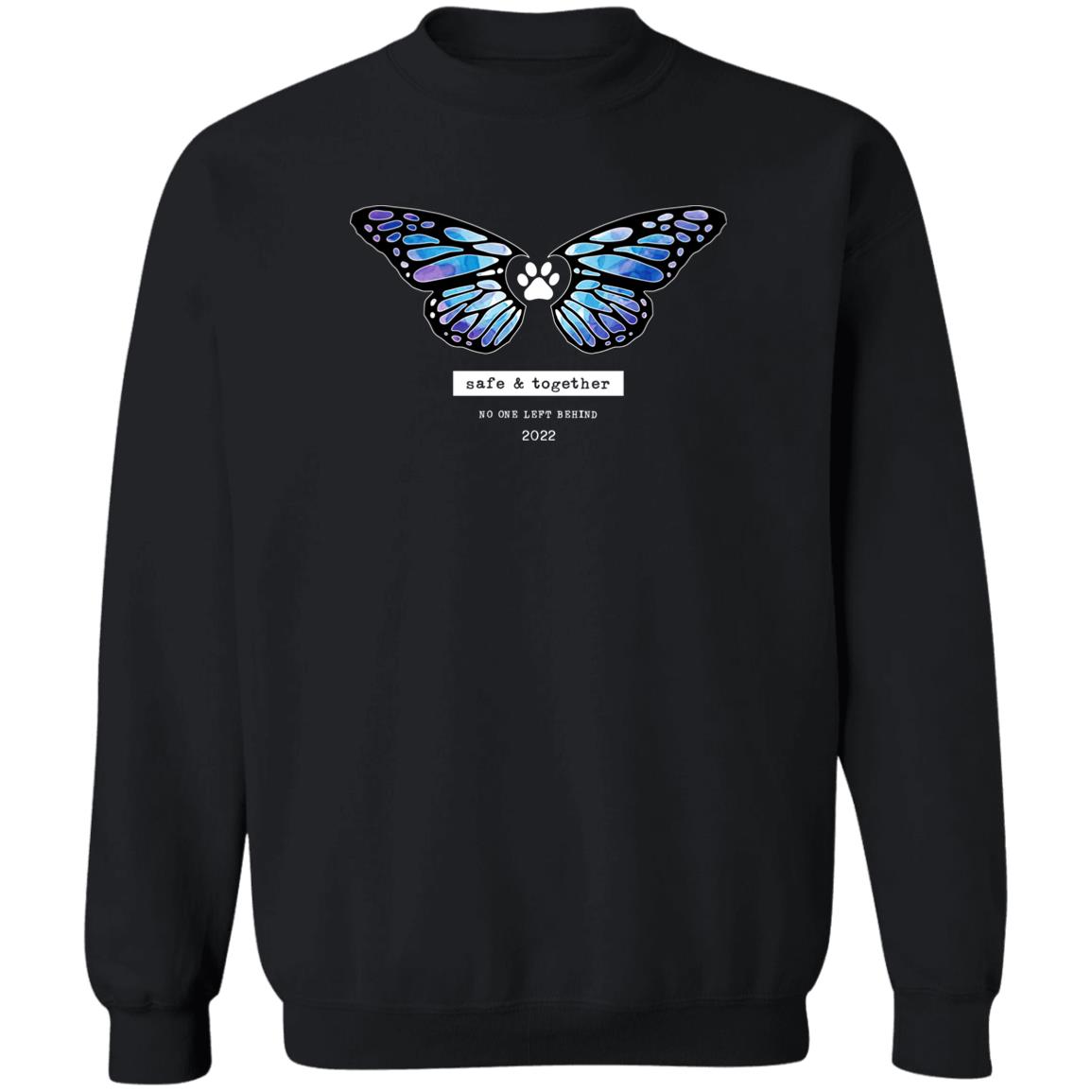 Safe & Together Watercolor Sweatshirt Black