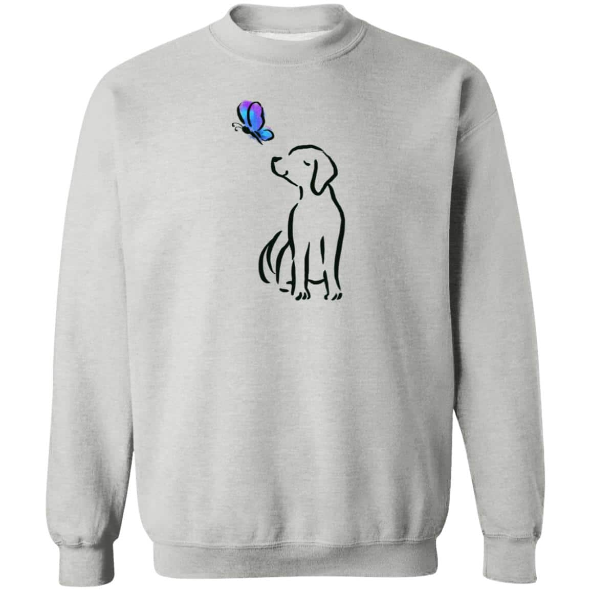 Safe & Together Butterfly Pup Sweatshirt Heather Grey