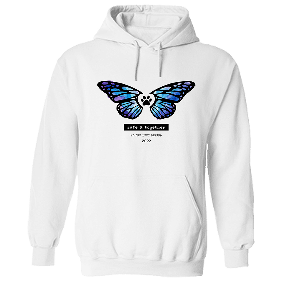 Safe & Together Watercolor Hoodie White