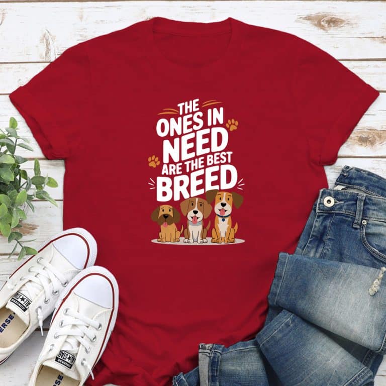 The Ones In Need Are the Best Breed Standard Tee Red