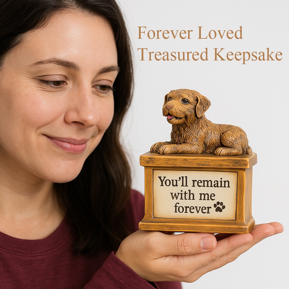 You'll Remain With Me Forever Dog Memorial Keepsake Box - Feeds 5 Shelter Dogs in Honor of Your Beloved Pup