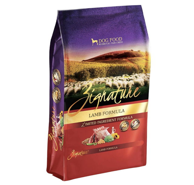 Zignature dog food