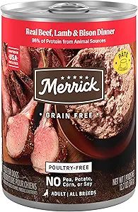 Merrick Grain Free Premium And Natural Canned Dog Food